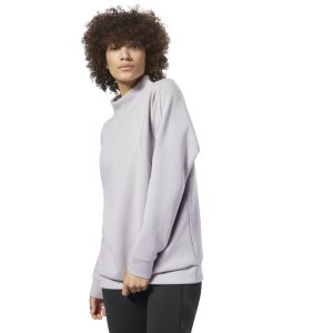 Reebok Training Supply Crew Sweatshirt Damen - Lavendel - DE 734-TMN